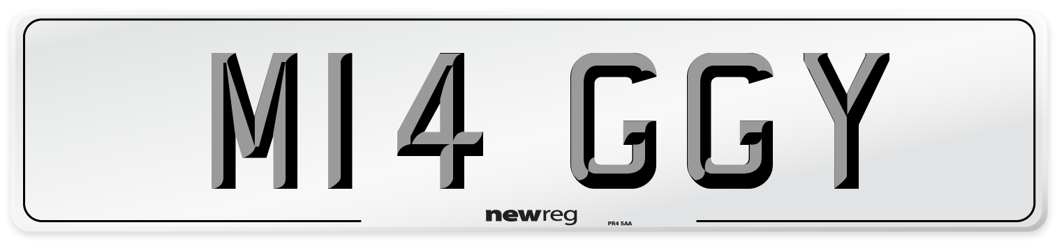M14 GGY Number Plate from New Reg